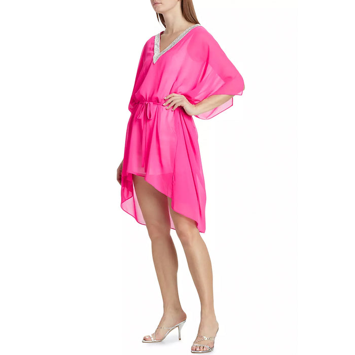 Generation Love Bria Crystal Cover Up in Hot Pink