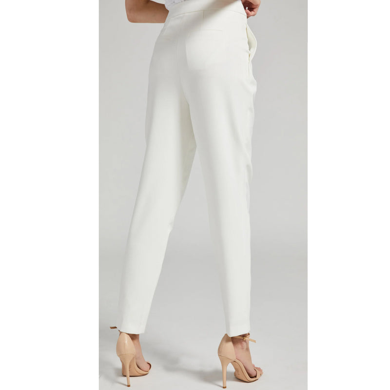 Generation Love Jenise Crepe High Waisted Pant in White