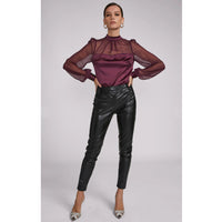 Generation Love Agnes Long Sleeve Top in Bordeaux