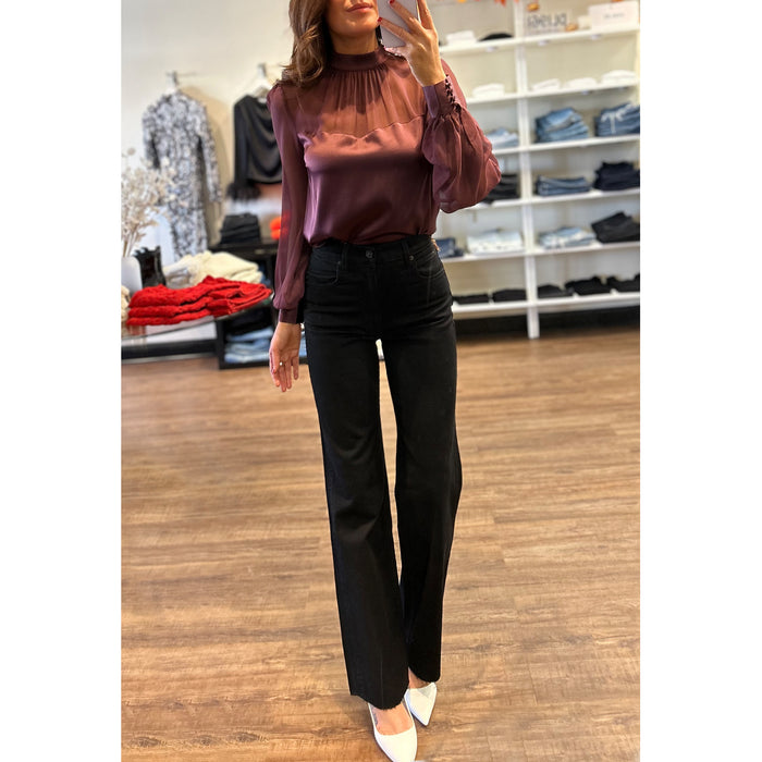 Generation Love Agnes Long Sleeve Top in Bordeaux