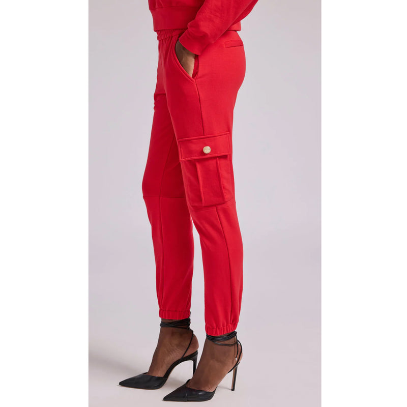 Generation Love Misha Cargo Sweatpants in Red