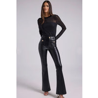 Generation Love Cole Crystal Long Sleeve Top in Black