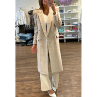 Generation Love Andie Long Wool Coat in Bisque