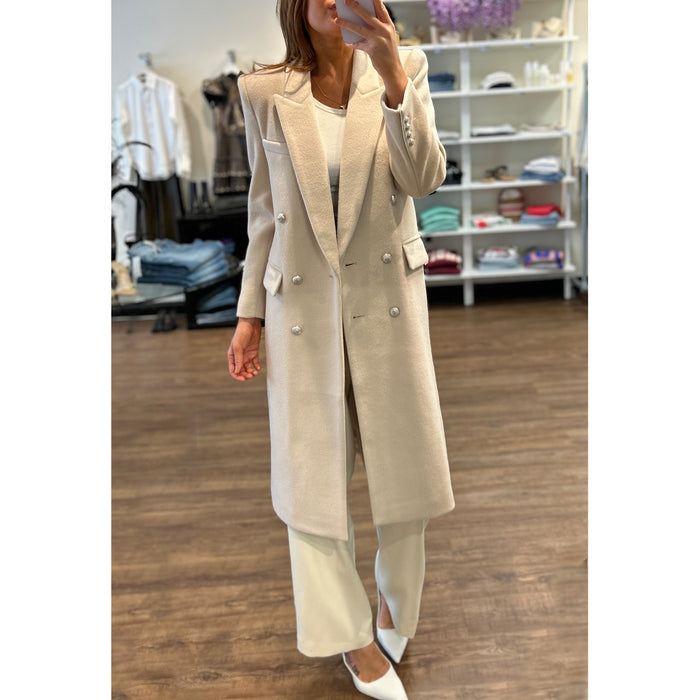 Generation Love Andie Long Wool Coat in Bisque