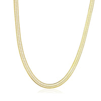 Samfa Style 4MM Herringbone Necklace in Gold