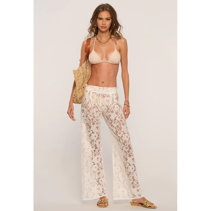 Heartloom Tristan Cover Up Lace Pant in Eggshell