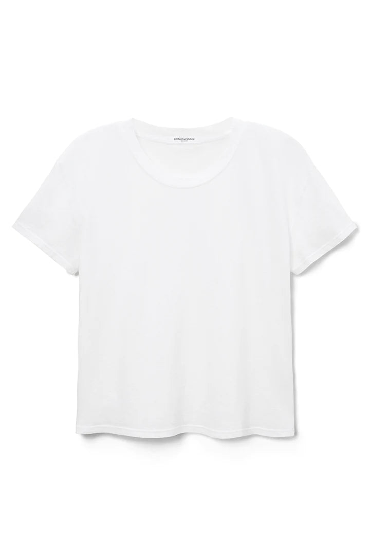Perfect White Tee Harley Crew Neck Tee in White