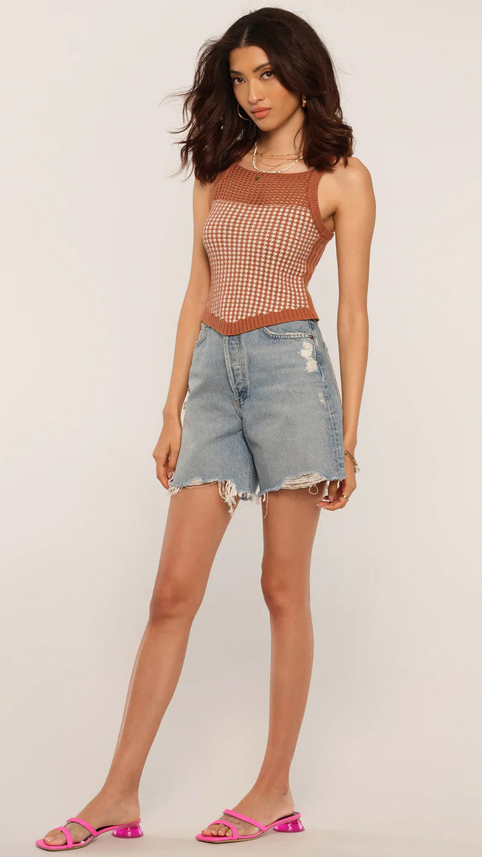 Heartloom Julie Crochet Tank in Clay