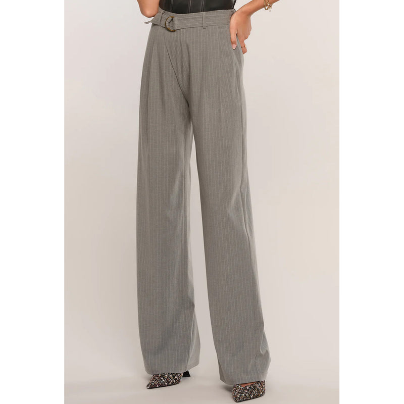Heartloom Enya Pinstriped Pant in Heather Grey
