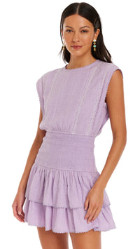 Allison New York Kenzie Mini Dress in Lilac