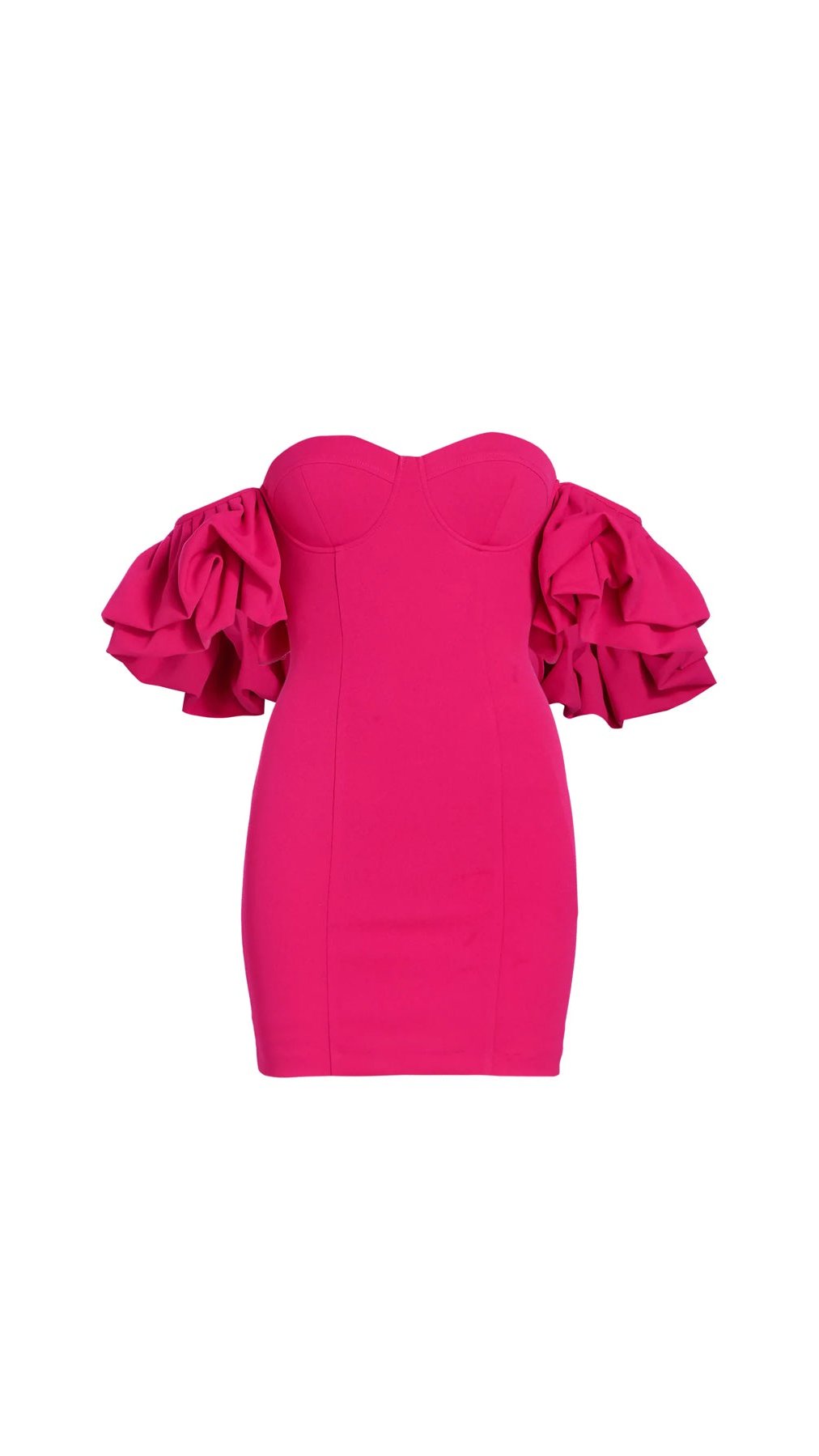 Line and Dot Robin Off the Shoulder Mini Dress in Raspberry – Suite 201