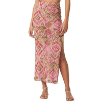 Misa Tua Mesh Midi Skirt in Summer Ikat