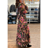 Misa Daphne Long Sleeve Dress in Flora Groove Print