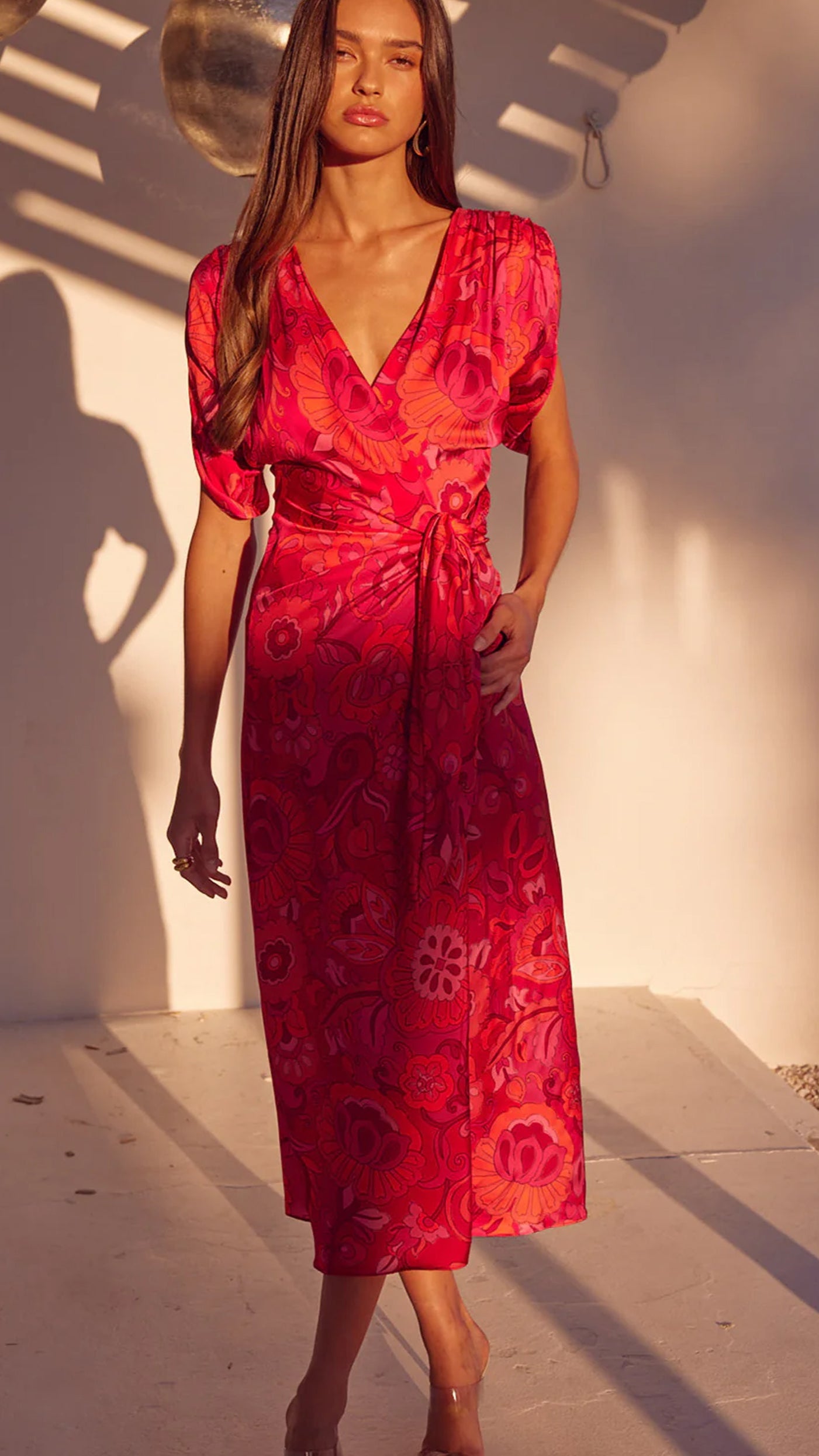 Misa Francesca Dress in Flora Corsica Fuchsia – Suite 201