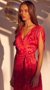 Misa Francesca Dress in Flora Corsica Fuchsia