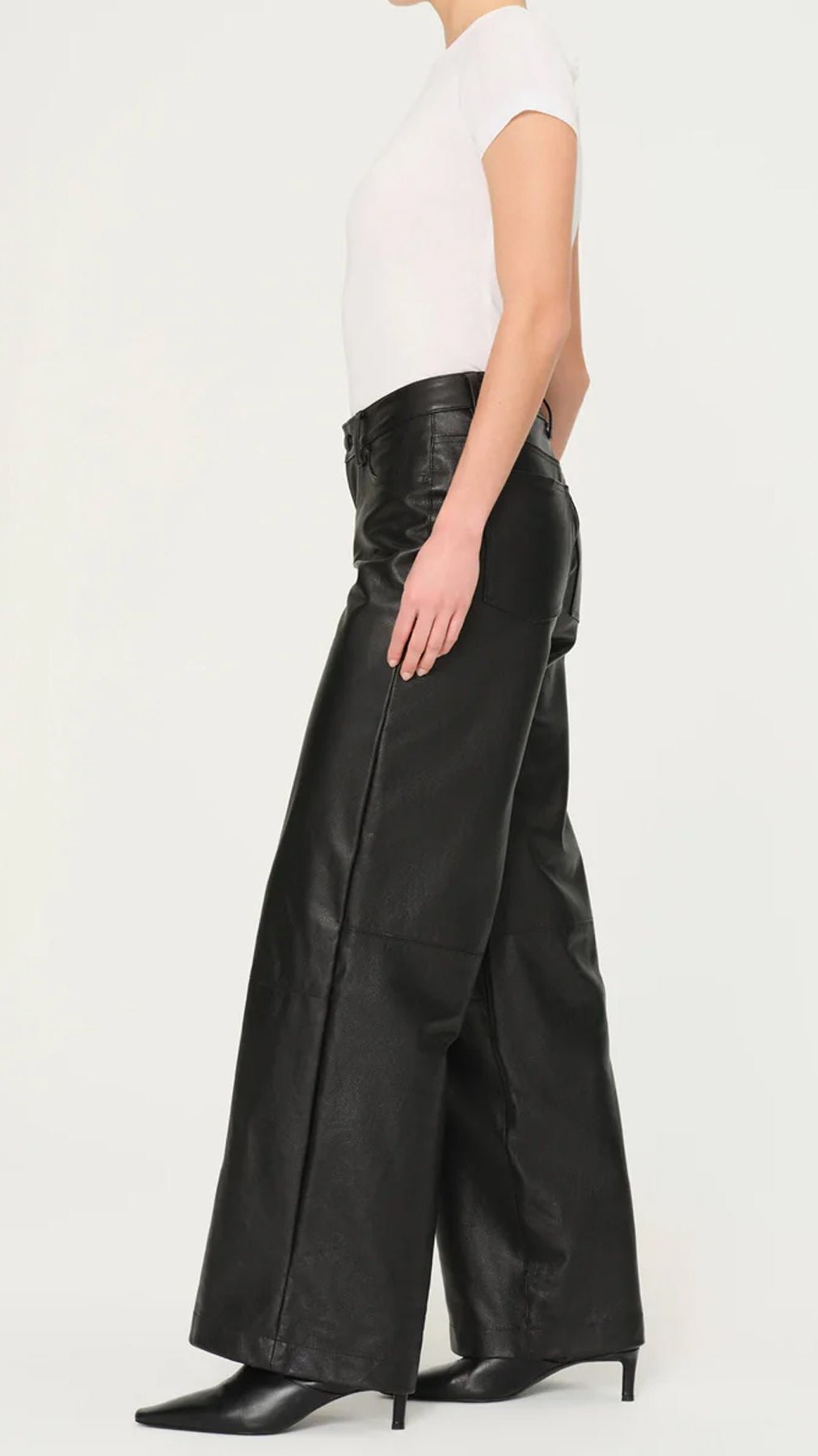 DL1961 Zoie Leather Wide Leg Relaxed in Obsidian – Suite 201