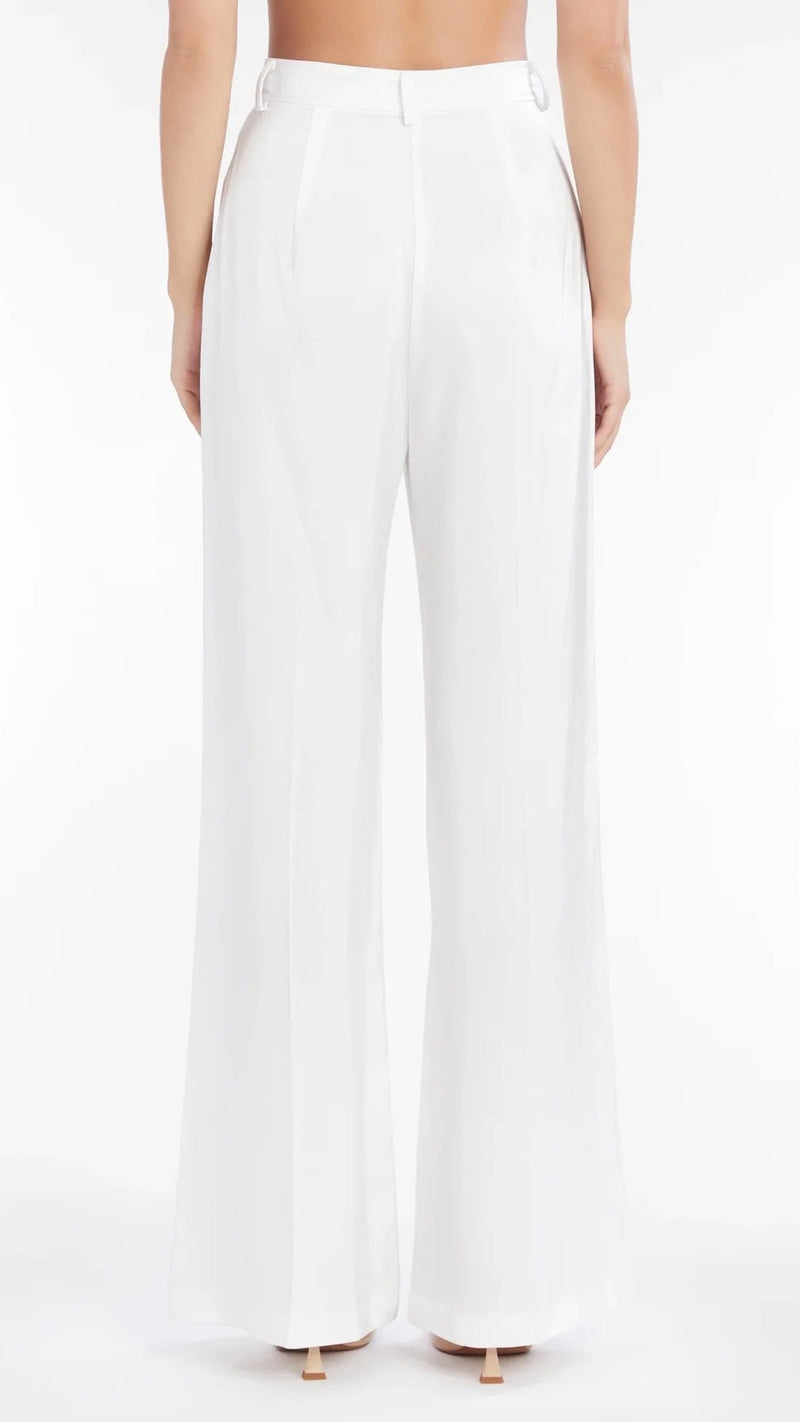 Amanda Uprichard Jane High Waisted Shiny Pant in Amalfi