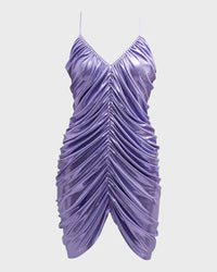 Norma Kamali Diana Slip Mini Dress in Lilac