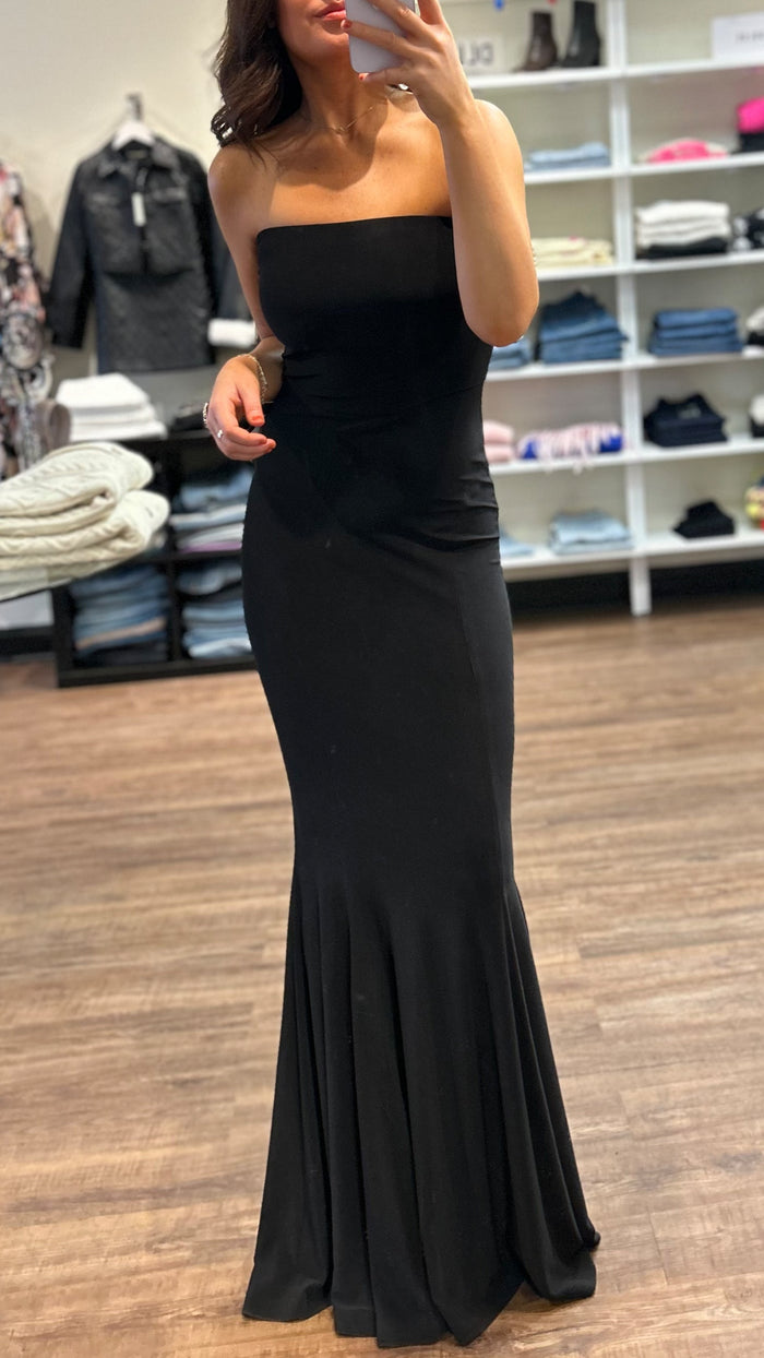 Norma Kamali Strapless Fishtail Gown in Black *CALL TO ORDER*