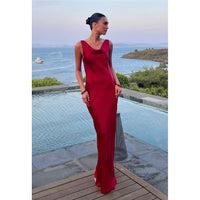 Norma Kamali Maria Gown in Tiger Red