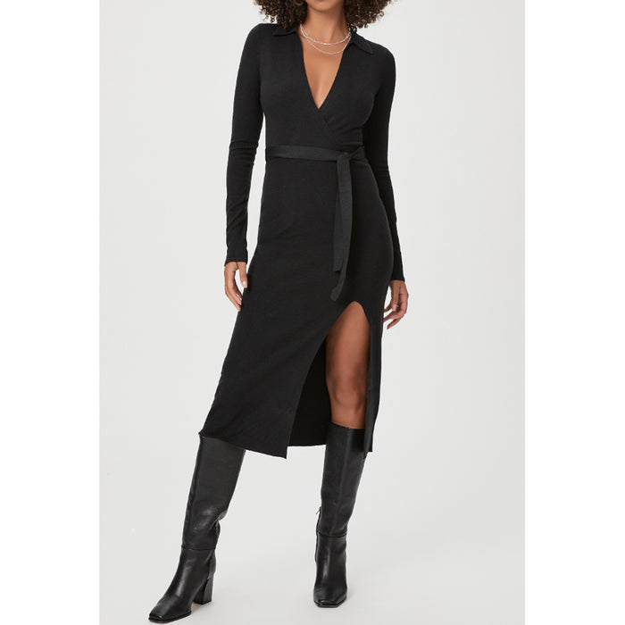 Paige Denim Carmen Sweater Dress in Black