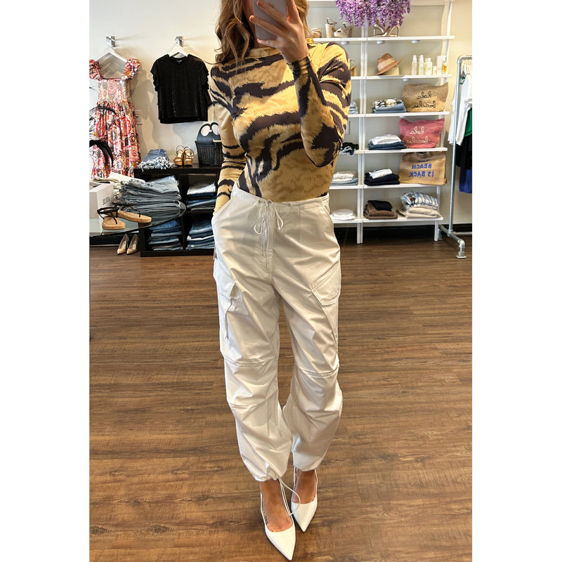 Ronny Kobo Luca Long Sleeve Bodysuit in Tiger