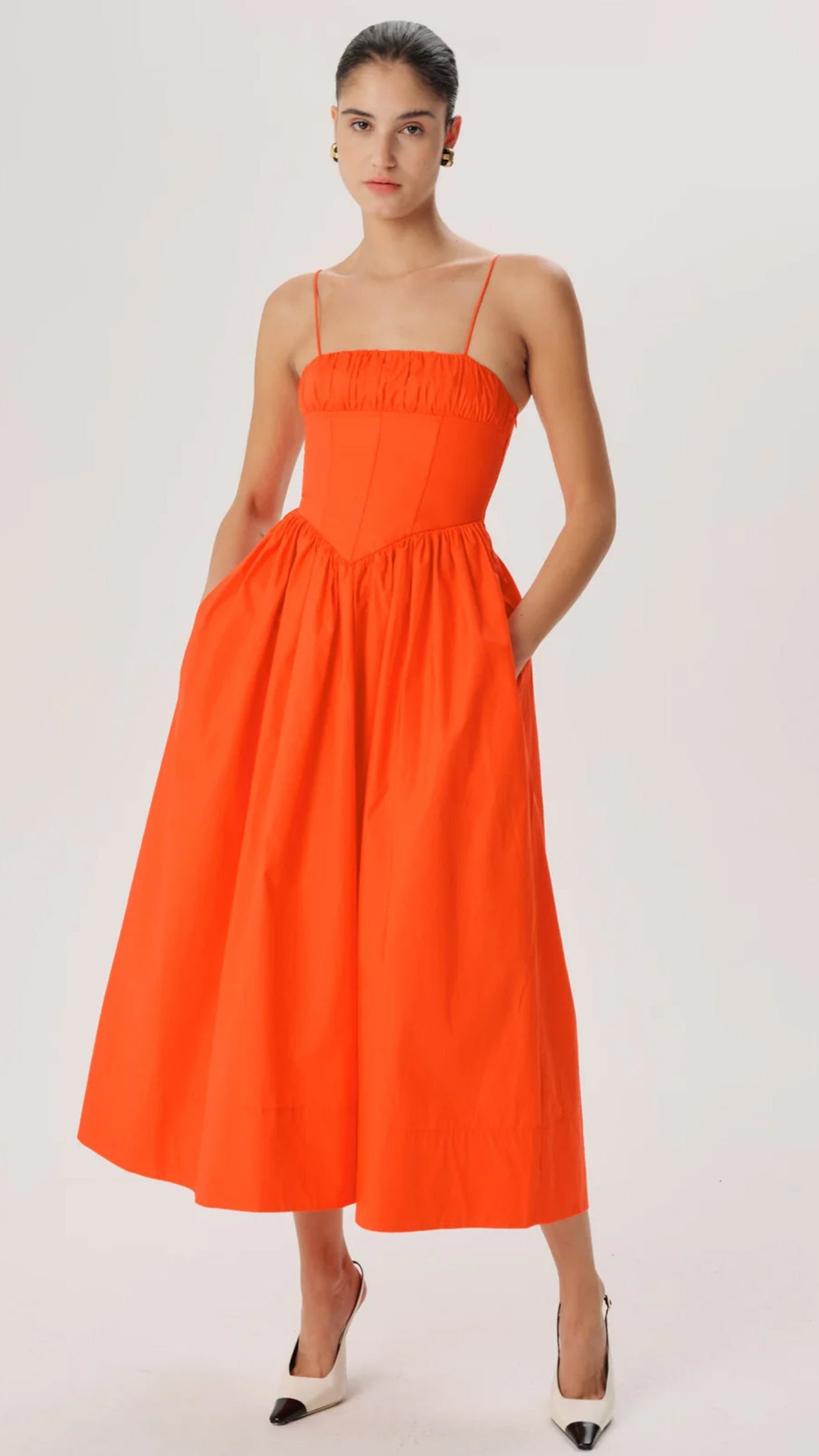 Ronny Kobo Barrett Drop Waist Dress in Red – Suite 201