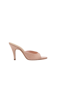 Schutz Clea Mule in Urban Snake Cotton Candy