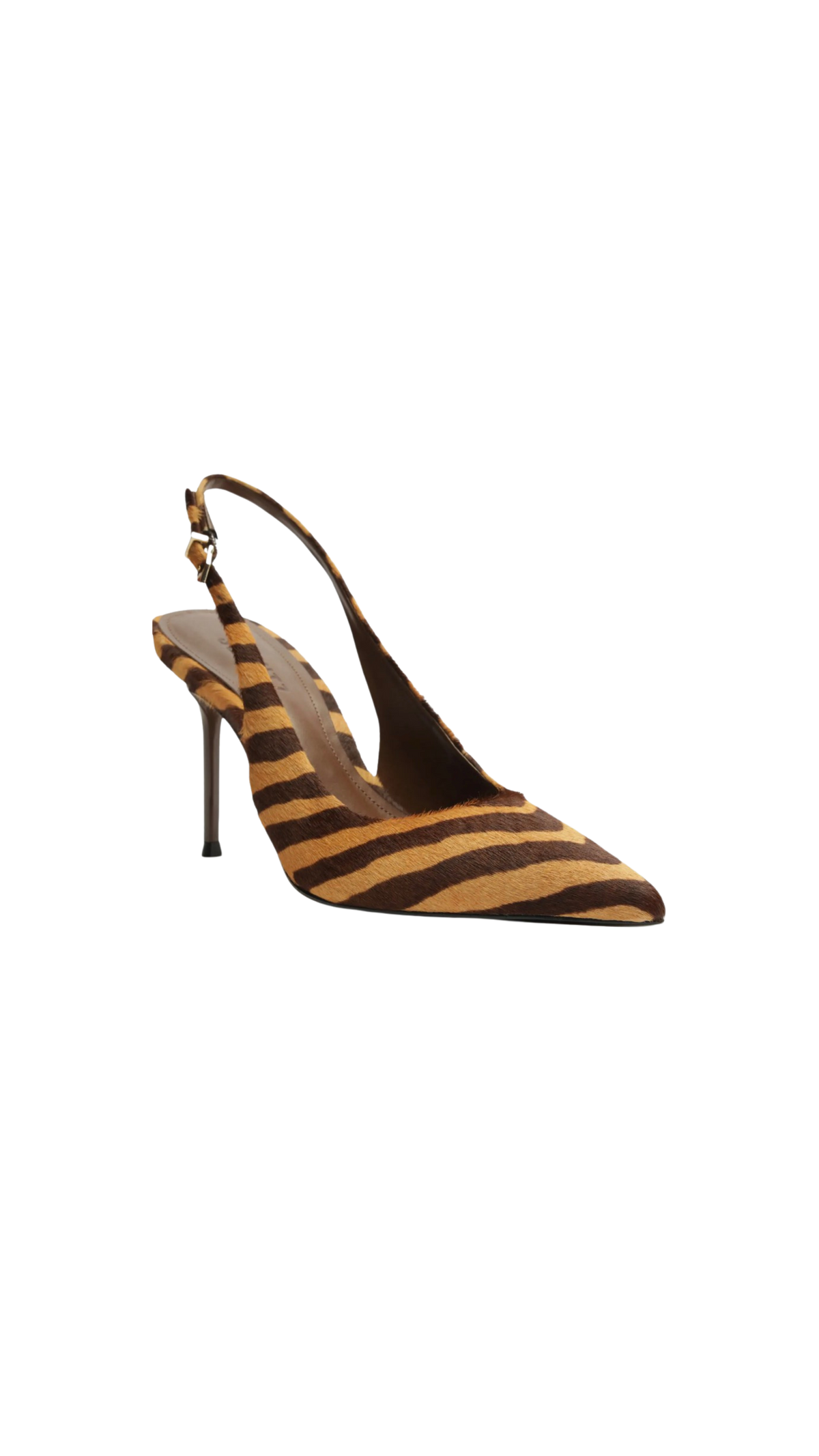 Schutz Paola Calf Hair Pump in Natural Zebra