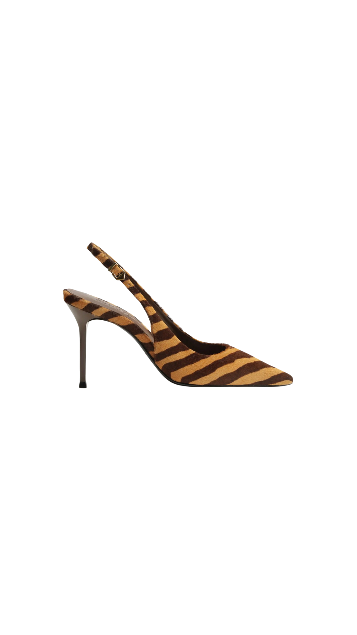 Schutz Paola Calf Hair Pump in Natural Zebra