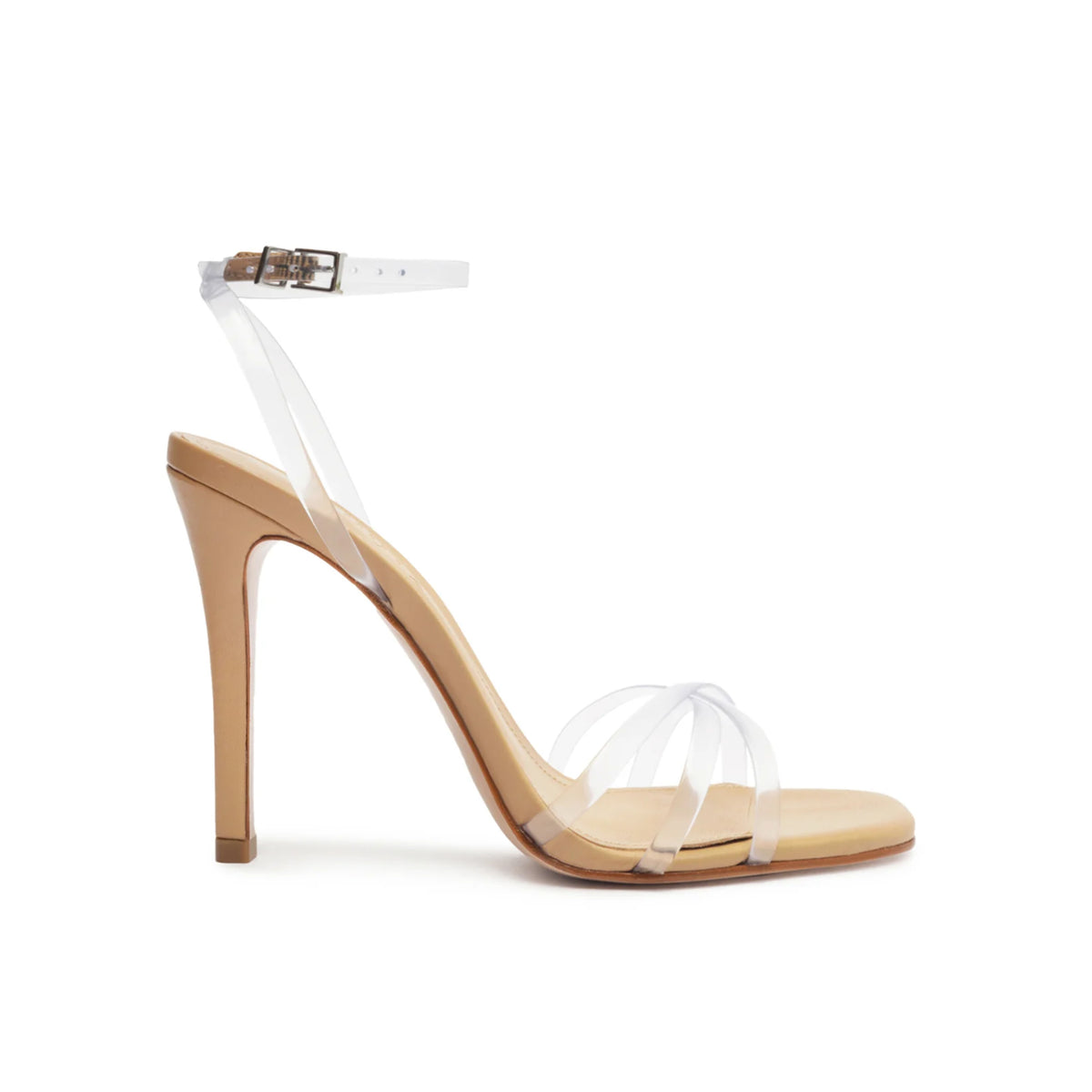 Schutz Amelia Deluxe Nappa Sandal in Nude