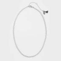 Shashi Jewelry Tennis Diamond Necklace in Silver/White Gold