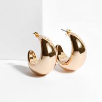 Shashi Jewelry Tsuki Hoops in Gold