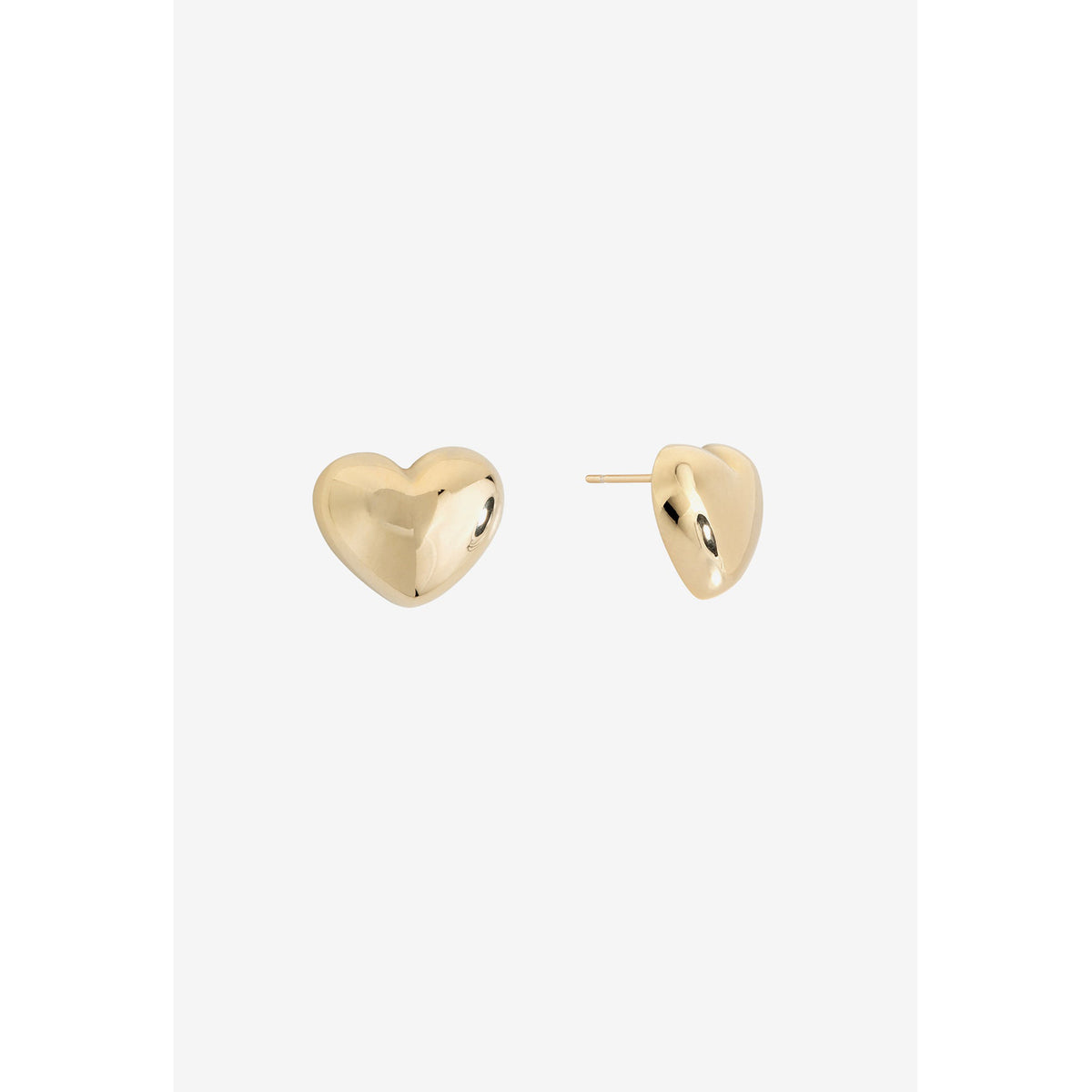 Shashi Jewelry Lucy Heart Studs in Gold