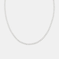Shashi Jewelry Tennis Diamond Necklace in Silver/White Gold