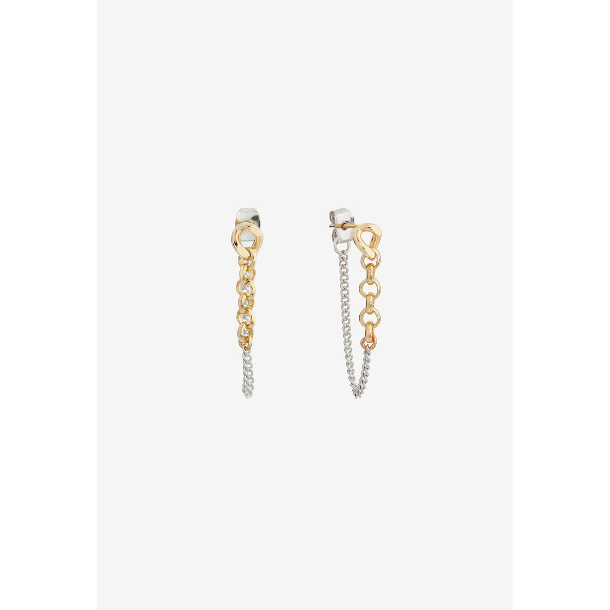 Shashi Jewelry Gemini Chain Earring in Gold/Silver