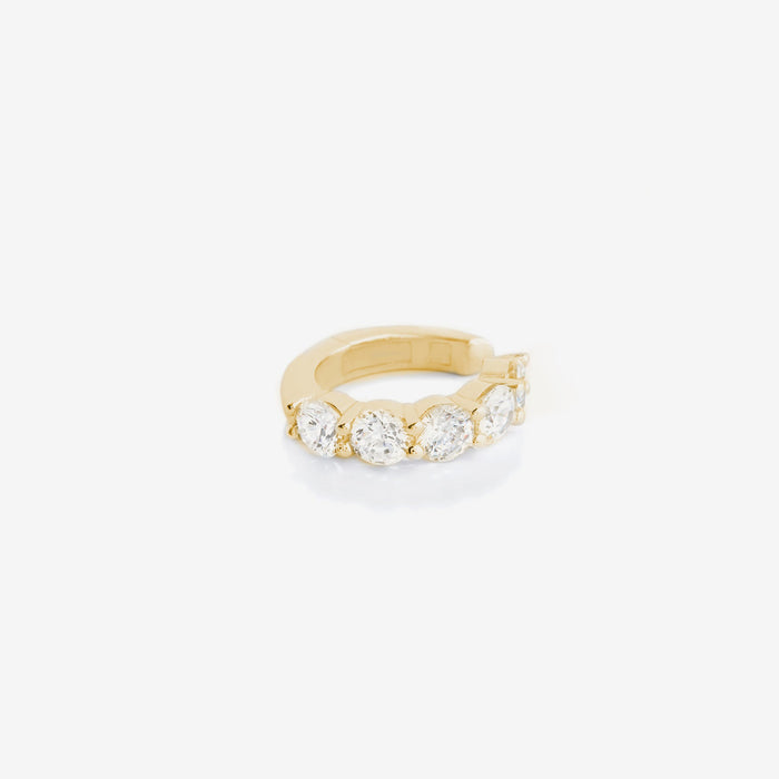 Shashi Jewelry Bianca Diamond Ear Cuff in Gold