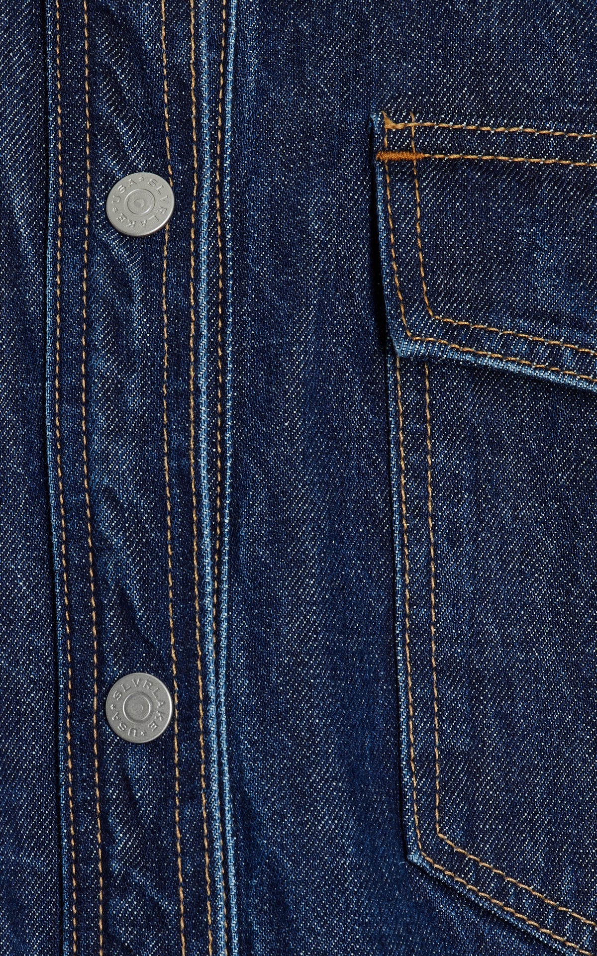 Slvrlake Denim Western Oversized Shirt Jacket in Evermore