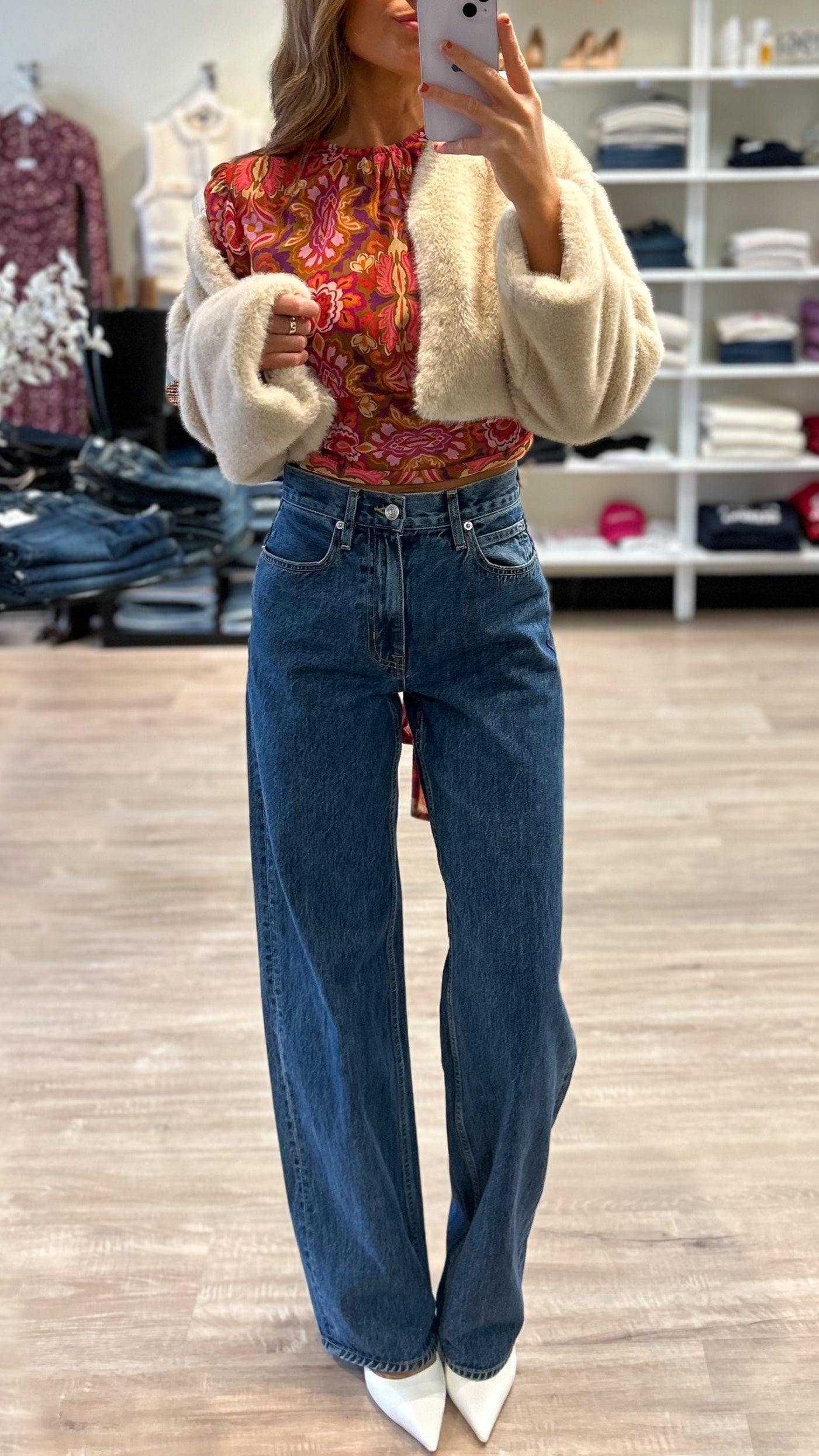 カヴァキーニョ SLVRLAKE Denim Cassie High-Rise Wide-Leg Jeans in Forbidden Love