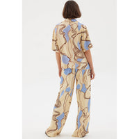 Sovere Expression Pant in Custard/Blue