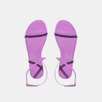 TKEES MJ Patent Strappy Sandal in Bright Lavender