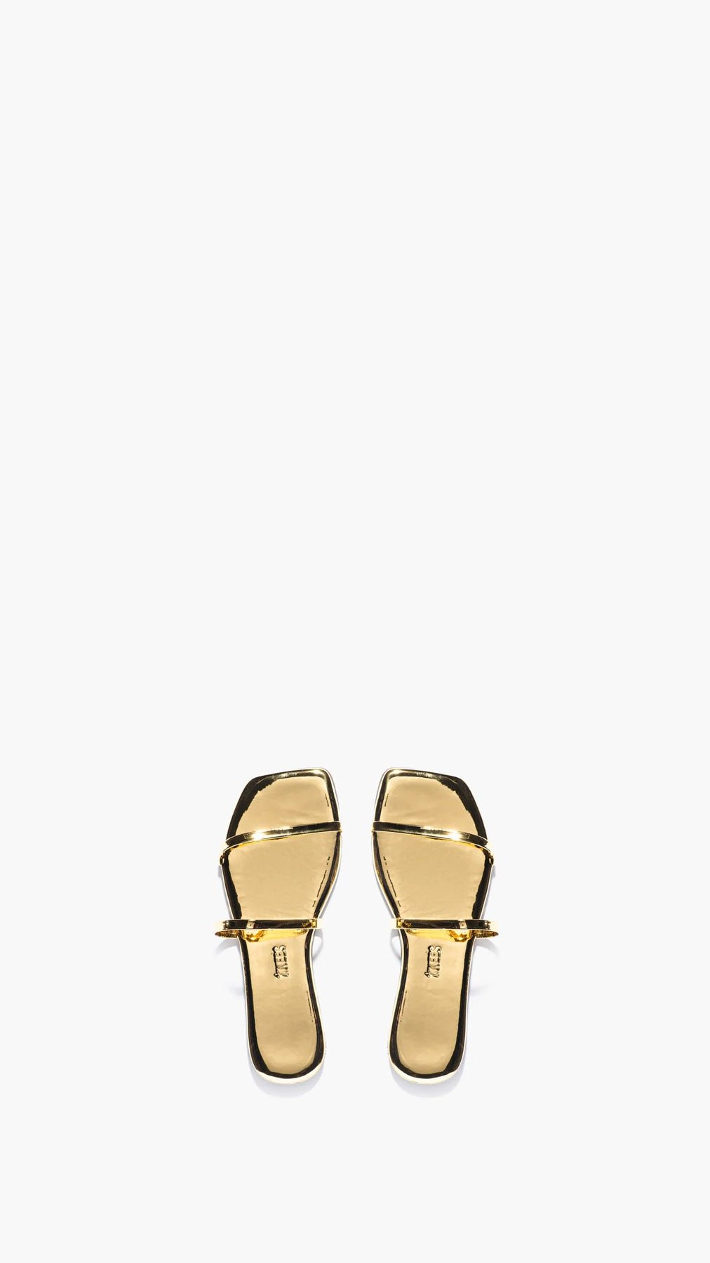 TKEES Gemma Square Toe Mirror Sandal in Gold – Suite 201
