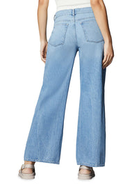 DL1961 Denim Isabel Wide Leg Mid Rise Vintage 31" in Light Seaglass