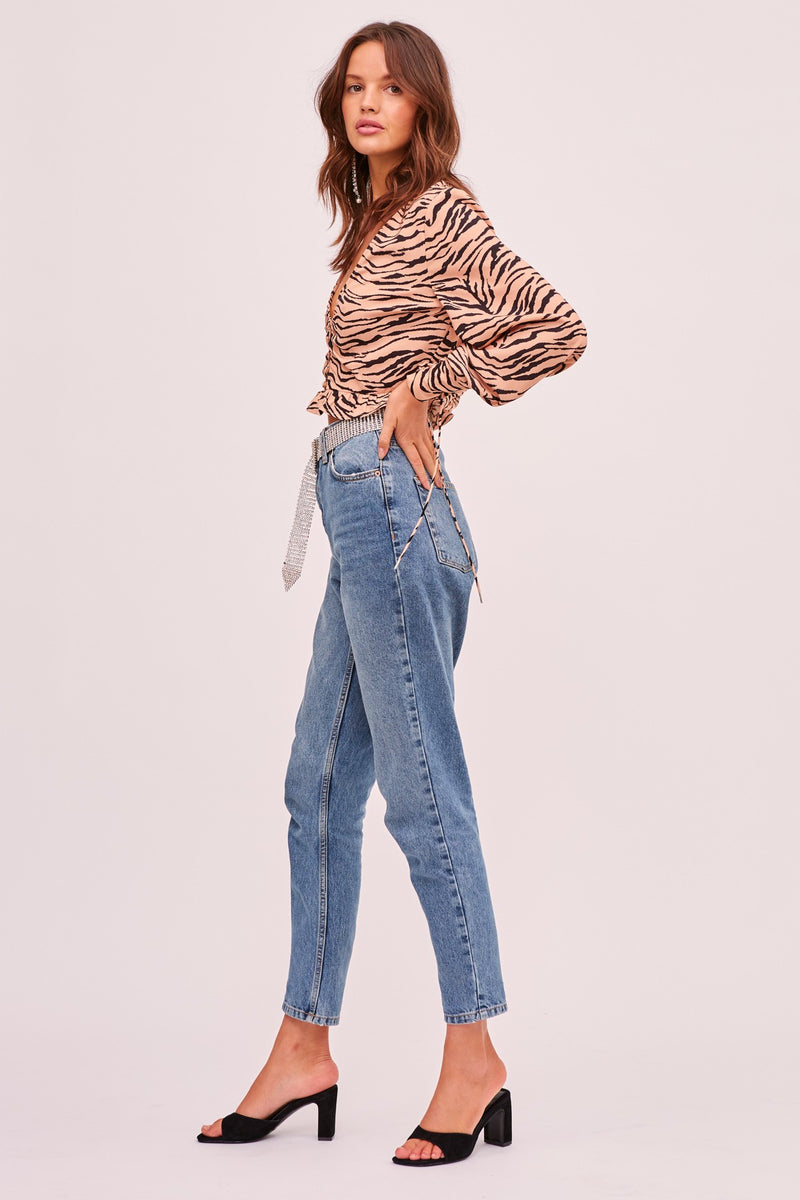 Finders Keepers Romy Tiger Top