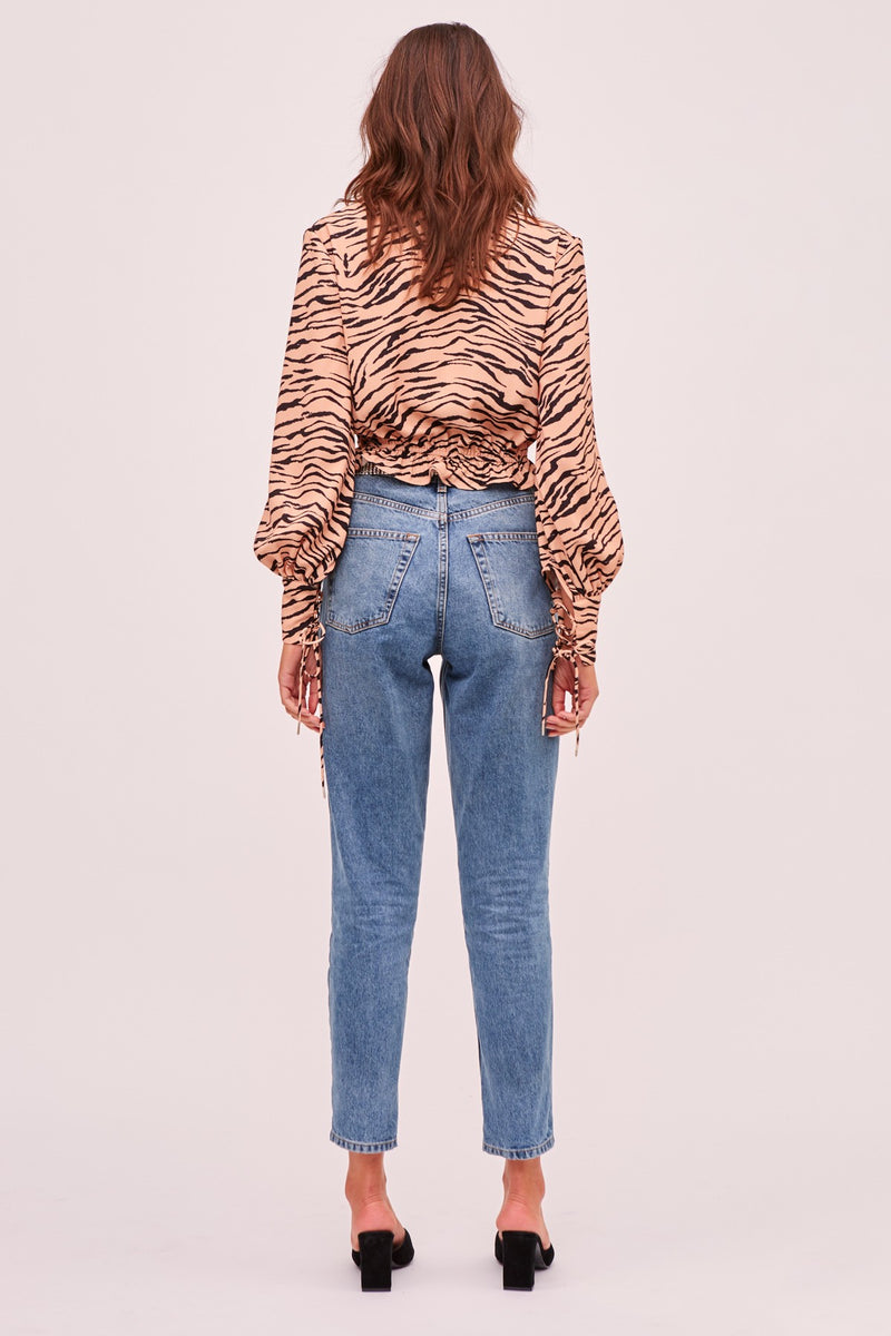 Finders Keepers Romy Tiger Top