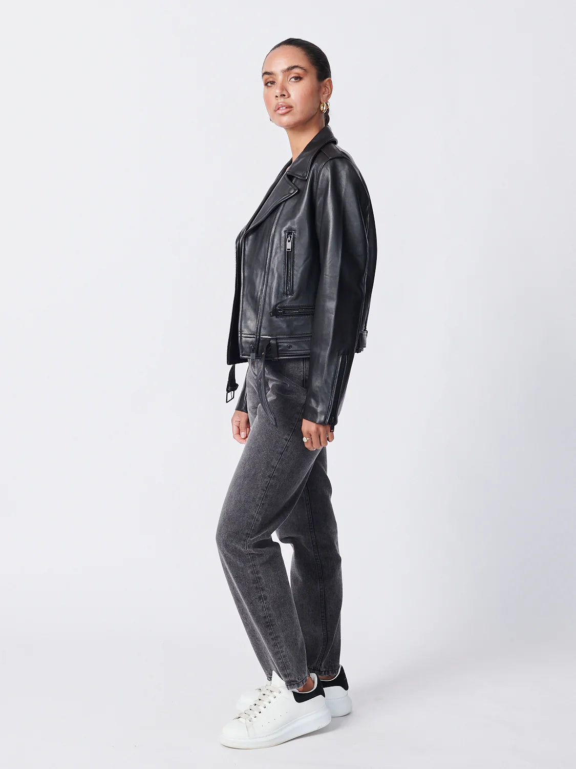 Ena pelly sales leather jacket