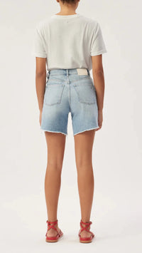 DL1961 Denim Emilie High Rise Vintage Short 6.5" in Fountain