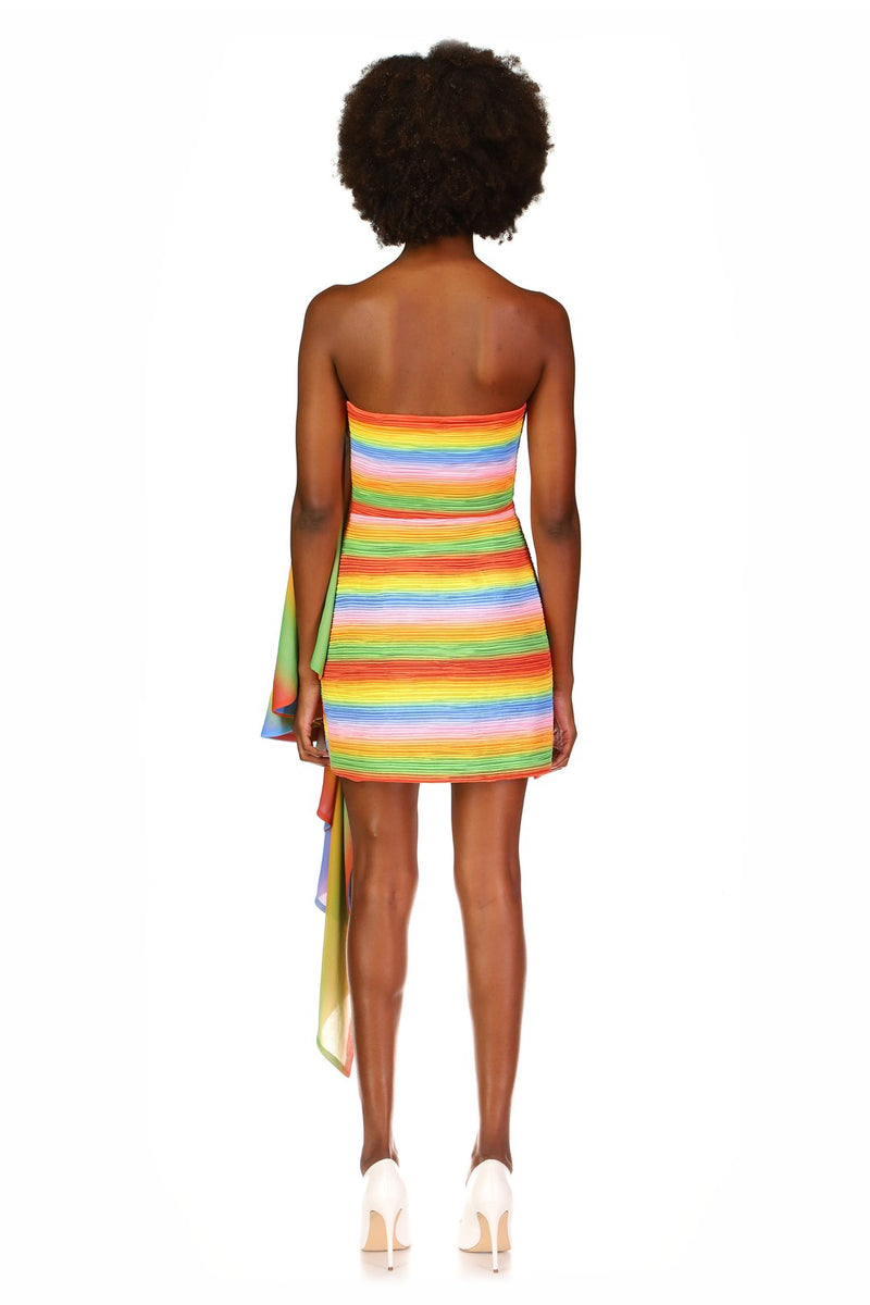 Amur Kay Mini Dress in Rainbow