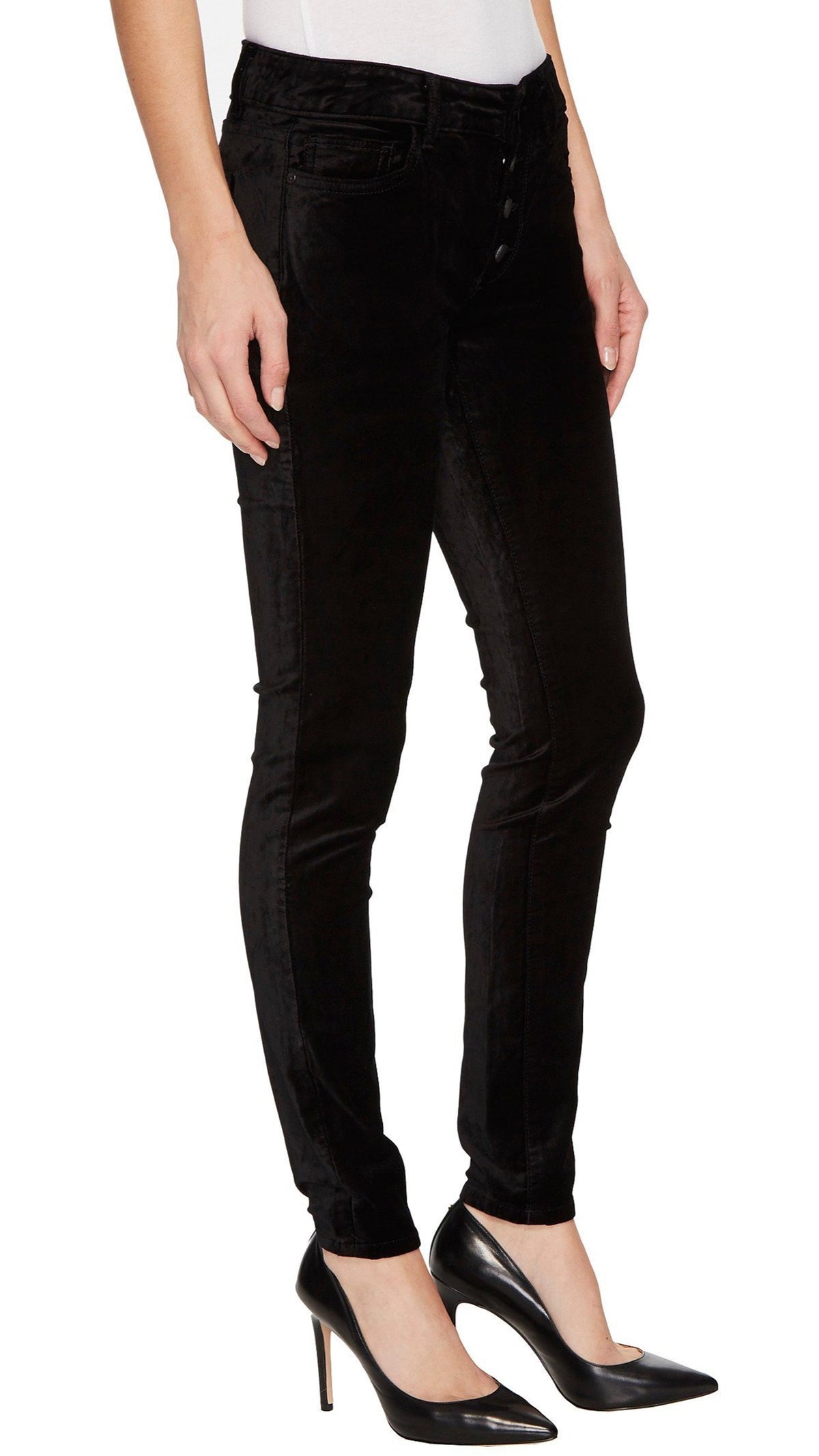 DL1961 Denim Emma Low Rise Velvet Skinny