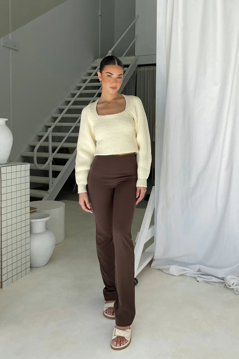 Bruna Wool Shorts - Cream
